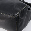 PRADA Hand Bag Leather Black Silver BR1254 Auth am13299V-10