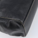 PRADA Hand Bag Leather Black Silver BR1254 Auth am13299V-13