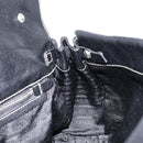 PRADA Hand Bag Leather Black Silver BR1254 Auth am13299V-20