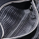 PRADA Hand Bag Leather Black Silver BR1254 Auth am13299V-23