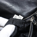 PRADA Hand Bag Leather Black Silver BR1254 Auth am13299V-24