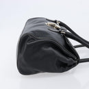 PRADA Hand Bag Leather Black Silver BR1254 Auth am13299V-4