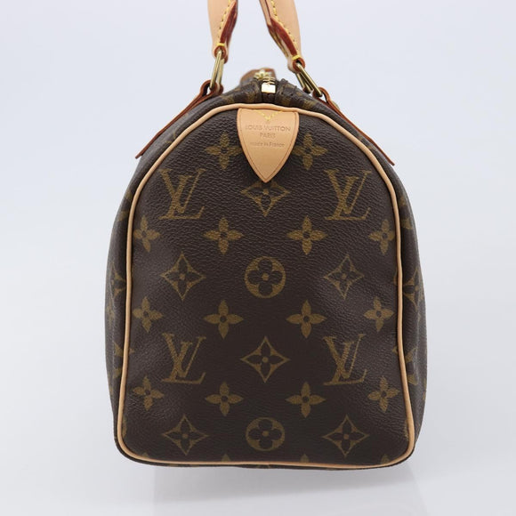 LOUIS VUITTON Monogram Speedy 25 Hand Bag M41528 LV Auth am13321SAV