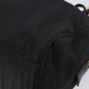 PRADA Chain Hand Bag Nylon Black Gold Auth am13324V-10