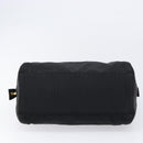 PRADA Chain Hand Bag Nylon Black Gold Auth am13324V-9
