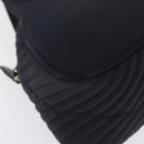 Saint Laurent Hand Bag Nylon Black Gold Auth am13325A-10