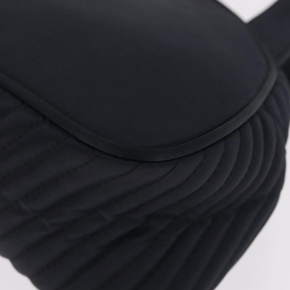 Saint Laurent Hand Bag Nylon Black Gold Auth am13325A