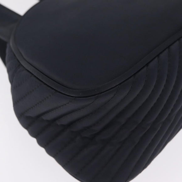 Saint Laurent Hand Bag Nylon Black Gold Auth am13325A