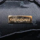 Saint Laurent Hand Bag Nylon Black Gold Auth am13325A-15