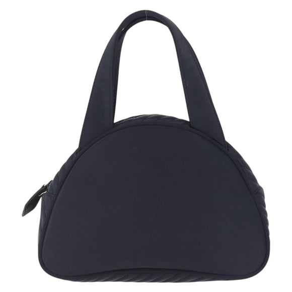 Saint Laurent Hand Bag Nylon Black Gold Auth am13325A