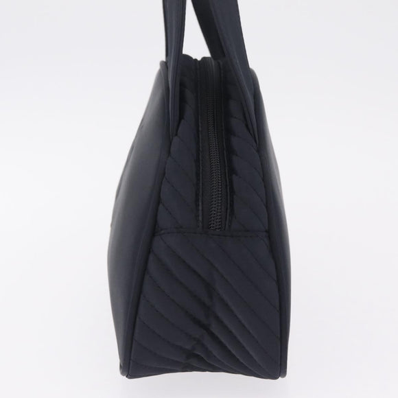 Saint Laurent Hand Bag Nylon Black Gold Auth am13325A