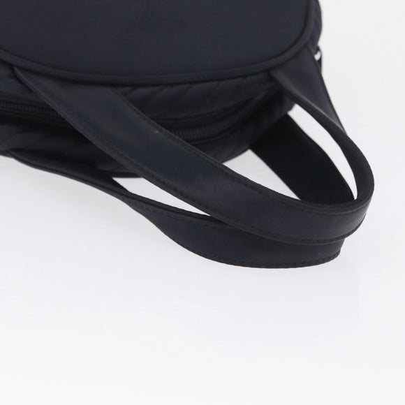 Saint Laurent Hand Bag Nylon Black Gold Auth am13325A