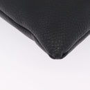 Vivienne Westwood Hamilton Orb Clutch Bag Leather Black Silver Auth am13330V-10