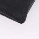 Vivienne Westwood Hamilton Orb Clutch Bag Leather Black Silver Auth am13330V-11