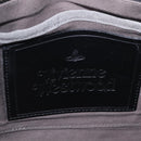 Vivienne Westwood Hamilton Orb Clutch Bag Leather Black Silver Auth am13330V-14