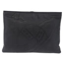 Vivienne Westwood Hamilton Orb Clutch Bag Leather Black Silver Auth am13330V-2