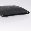 Vivienne Westwood Hamilton Orb Clutch Bag Leather Black Silver Auth am13330V-6