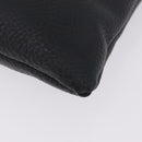 Vivienne Westwood Hamilton Orb Clutch Bag Leather Black Silver Auth am13330V-9