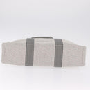 HERMES New Fourre Tout MM Tote Bag Canvas Gray Silver Auth am13331V-9