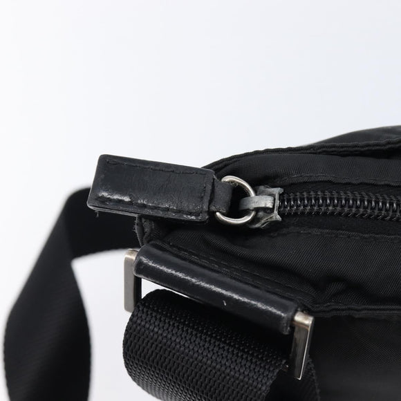 PRADA Shoulder Bag Nylon Black Silver BT0175 Auth am13333A
