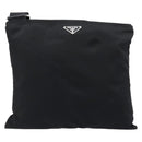 PRADA Shoulder Bag Nylon Black Silver BT0175 Auth am13333A-2