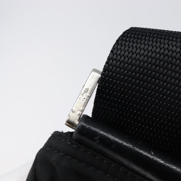 PRADA Shoulder Bag Nylon Black Silver BT0175 Auth am13333A
