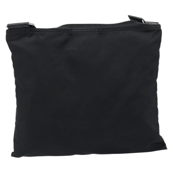 PRADA Shoulder Bag Nylon Black Silver BT0175 Auth am13333A
