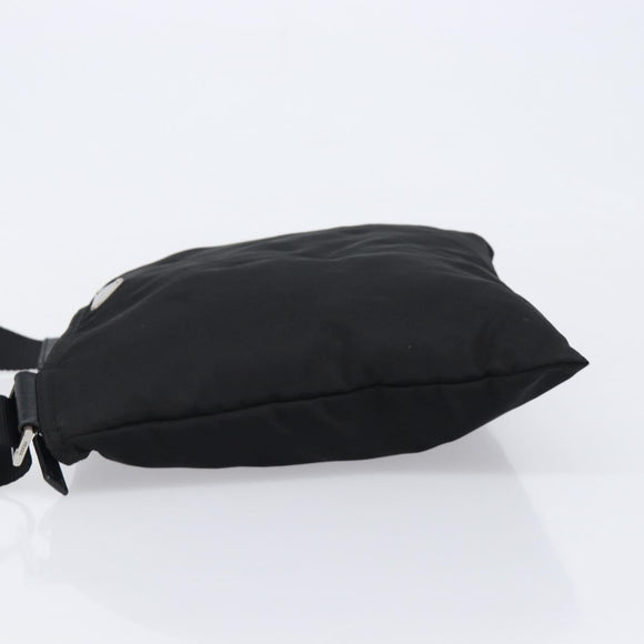 PRADA Shoulder Bag Nylon Black Silver BT0175 Auth am13333A