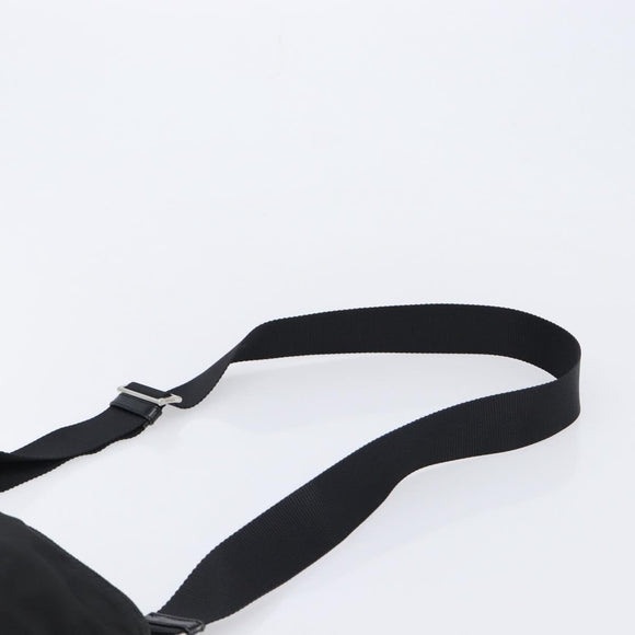 PRADA Shoulder Bag Nylon Black Silver BT0175 Auth am13333A