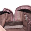 LOEWE Amazona 28 Hand Bag Suede Brown Silver Auth am13347A-20