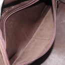 LOEWE Amazona 28 Hand Bag Suede Brown Silver Auth am13347A-22