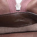LOEWE Amazona 28 Hand Bag Suede Brown Silver Auth am13347A-24