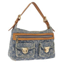 LOUIS VUITTON Monogram Denim Buggy PM Shoulder Bag Blue M95049 LV Auth am13351A-1