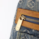 LOUIS VUITTON Monogram Denim Buggy PM Shoulder Bag Blue M95049 LV Auth am13351A-16