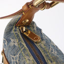 LOUIS VUITTON Monogram Denim Buggy PM Shoulder Bag Blue M95049 LV Auth am13351A-17