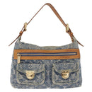 LOUIS VUITTON Monogram Denim Buggy PM Shoulder Bag Blue M95049 LV Auth am13351A-2