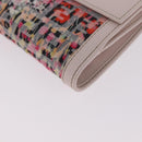 FENDI Zucchino Canvas Floral Wallet Multicolor Gold 8M0188 Auth am13358M-12