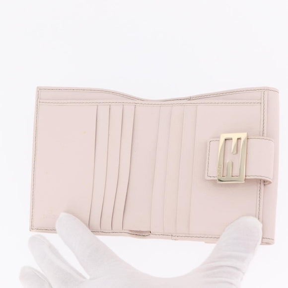 FENDI Zucchino Canvas Floral Wallet Multicolor Gold 8M0188 Auth am13358M