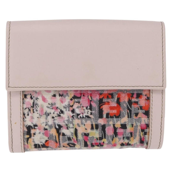 FENDI Zucchino Canvas Floral Wallet Multicolor Gold 8M0188 Auth am13358M