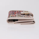 FENDI Zucchino Canvas Floral Wallet Multicolor Gold 8M0188 Auth am13358M-5