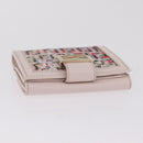 FENDI Zucchino Canvas Floral Wallet Multicolor Gold 8M0188 Auth am13358M-7