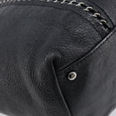 CHANEL Luxury Line Chain Tote Bag Leather Black Silver A31702 CC Auth am13366SAM-13