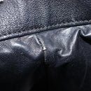 CHANEL Luxury Line Chain Tote Bag Leather Black Silver A31702 CC Auth am13366SAM-24