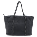 CHANEL Luxury Line Chain Tote Bag Leather Black Silver A31702 CC Auth am13366SAM-3