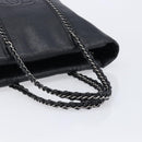 CHANEL Luxury Line Chain Tote Bag Leather Black Silver A31702 CC Auth am13366SAM-7