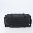 CHANEL Luxury Line Chain Tote Bag Leather Black Silver A31702 CC Auth am13366SAM-9