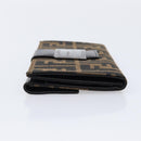 FENDI Zucca Canvas Long Wallet Brown Silver 8M0032 Auth am13370V-5
