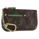 LOUIS VUITTON Monogram Perfo Pochette Cles Coin Purse Green M95186 Auth am13375M-1