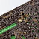 LOUIS VUITTON Monogram Perfo Pochette Cles Coin Purse Green M95186 Auth am13375M-13