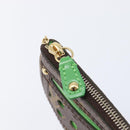 LOUIS VUITTON Monogram Perfo Pochette Cles Coin Purse Green M95186 Auth am13375M-14